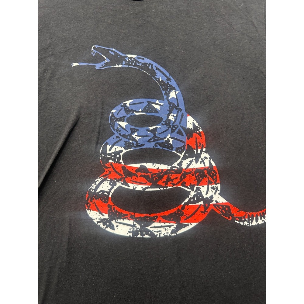 Born Primitive T Shirt Mens Medium Black American Spirit Gadsden Flag Graphic - Picture 5 of 15